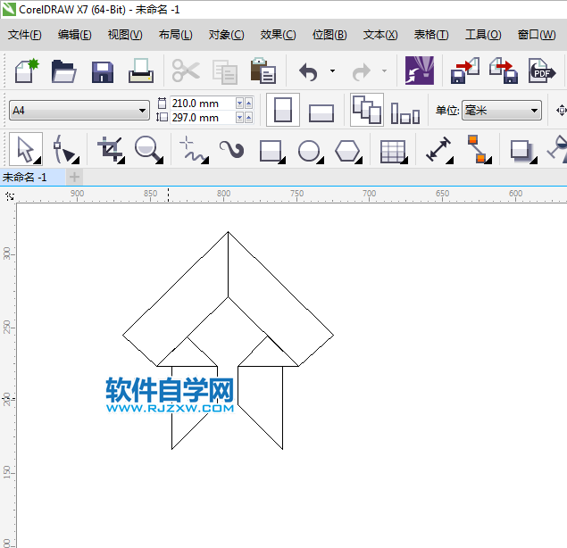 cdr線框模式怎么設置