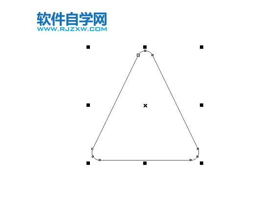 cdr怎么把三角形連接起來