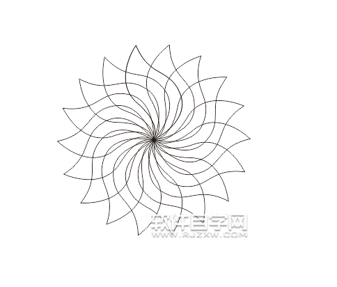 cdr怎么旋轉復制花瓣