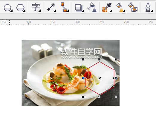 cdr圖框圖片不居中怎么辦