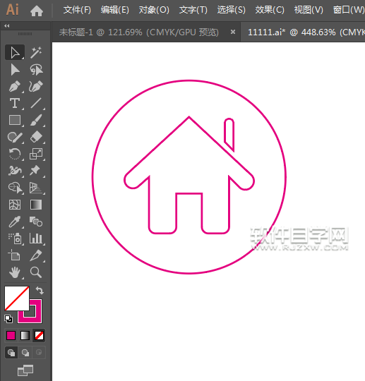 ai怎么畫空房保潔圖標