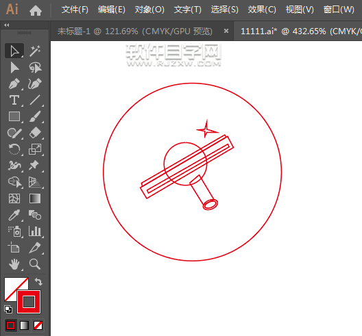 ai怎么設計專業擦玻璃的標志
