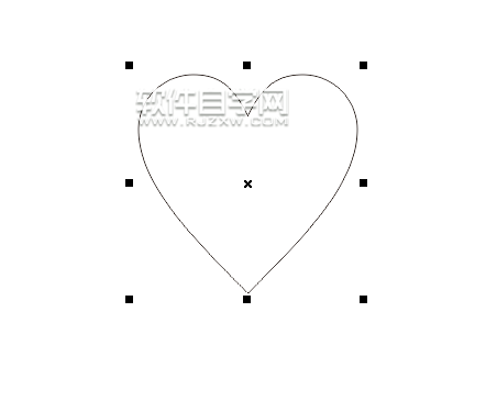 cdr怎么創建心形圖文框