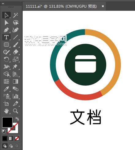 ai怎么畫文檔圖標