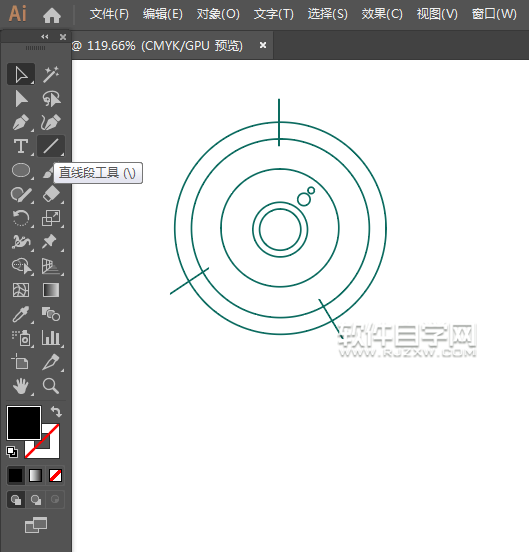 ai怎么畫相機(jī)圖標(biāo)