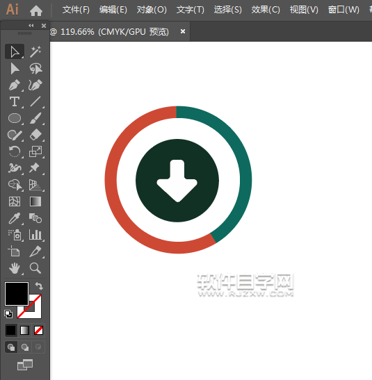 ai怎么畫下載圖標