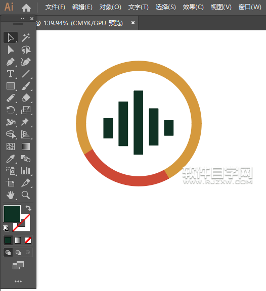 ai怎么畫錄音機(jī)圖標(biāo)