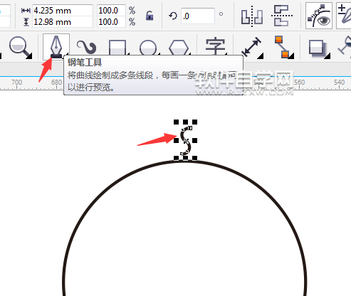 cdr圖案繞著圓形排列
