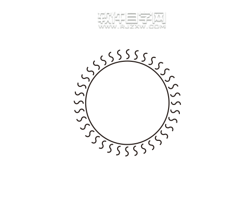 cdr圖案繞著圓形排列