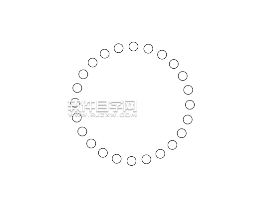 cdr怎么做一圈圓