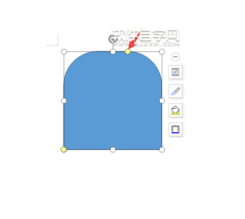 wps怎么畫同側(cè)圓角矩形
