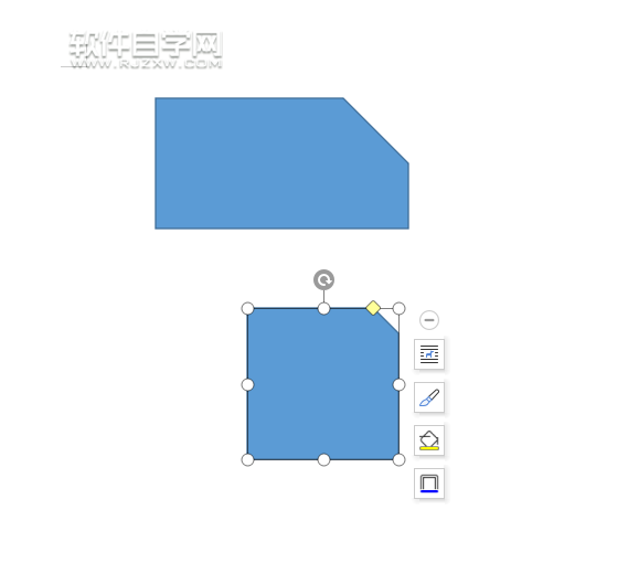 wps怎么畫一個倒角矩形