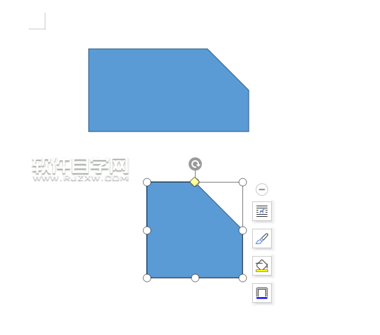 wps怎么畫一個倒角矩形