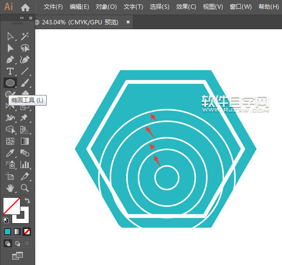 ai如何畫(huà)wifi圖標(biāo)