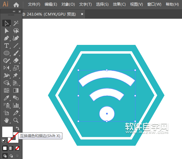 ai如何畫(huà)wifi圖標(biāo)