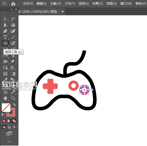 ai怎么畫一個游戲圖標