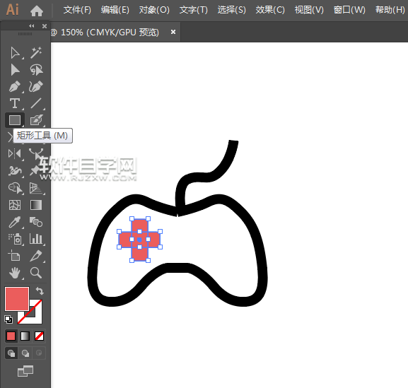 ai怎么畫一個游戲圖標