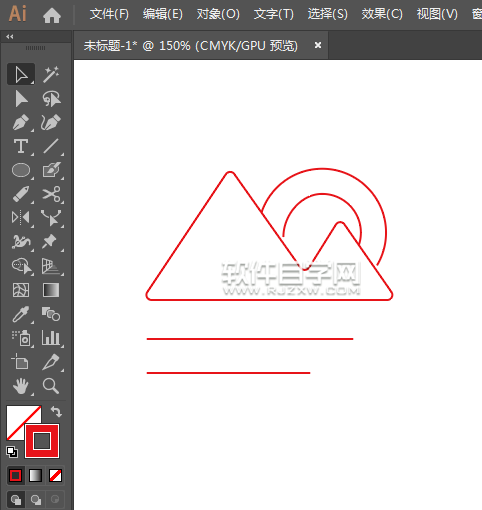 ai怎么畫一個旅游圖標