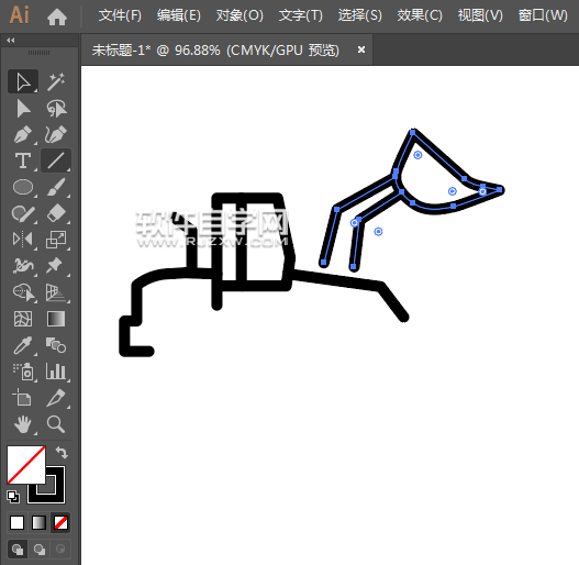 ai怎么畫鏟車圖標