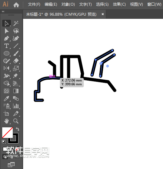 ai怎么畫鏟車圖標