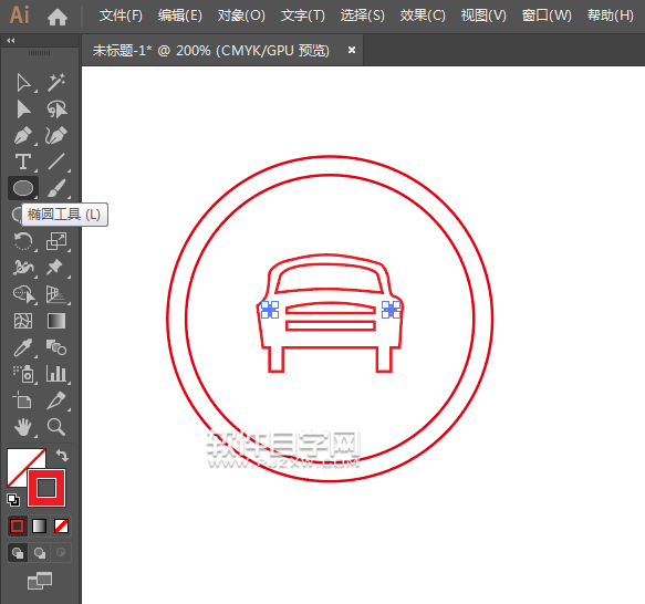 ai怎么畫機動車行駛路牌