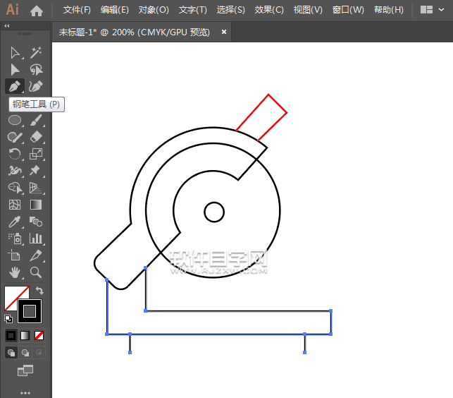 ai怎么畫卡通切割機