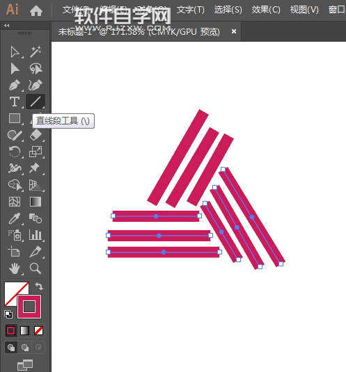 ai怎么畫三角形線條