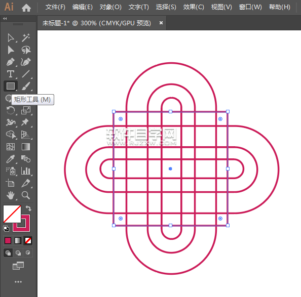 ai矩形偏移怎么創建LOGO