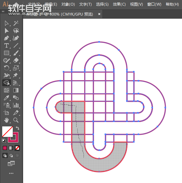 ai矩形偏移怎么創建LOGO