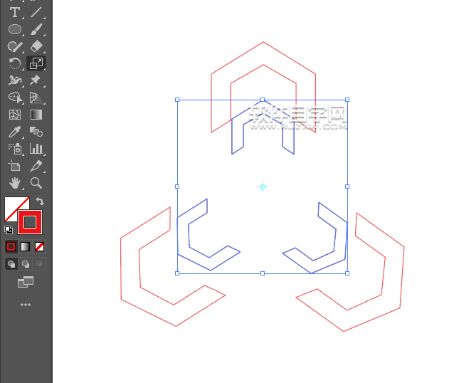 ai怎么用旋轉功能制作LOGO