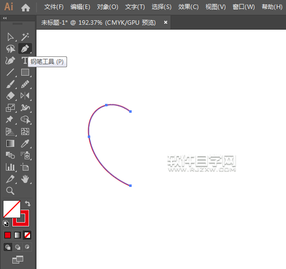 ai怎么畫一個兩個心形圖案