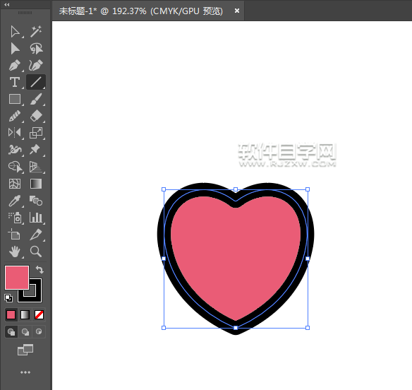 ai怎么畫一個射心箭頭圖標