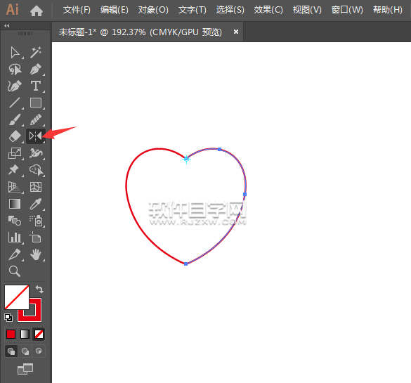 ai怎么畫一個射心箭頭圖標