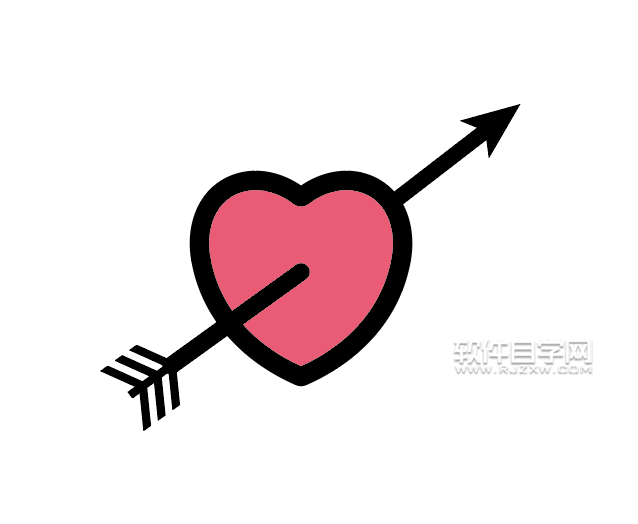 ai怎么畫一個射心箭頭圖標