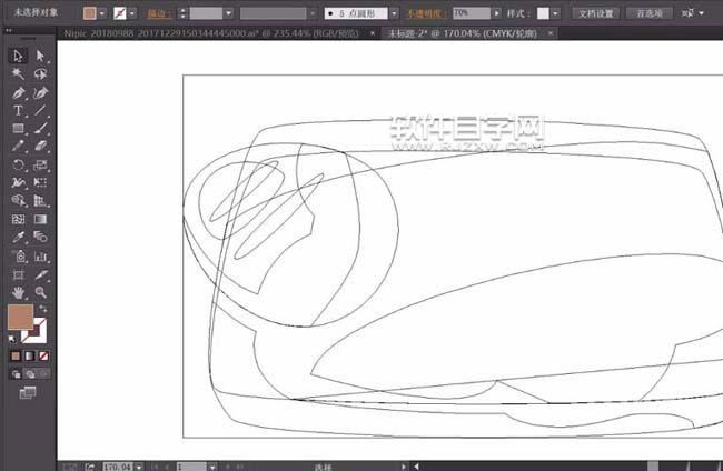 ai設計面包圖案的步驟