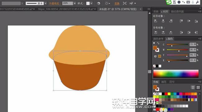 糕點圖案用ai怎么畫