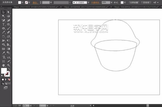 糕點圖案用ai怎么畫