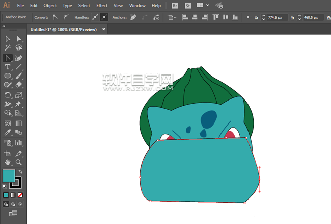 ai妙蛙種子怎么畫