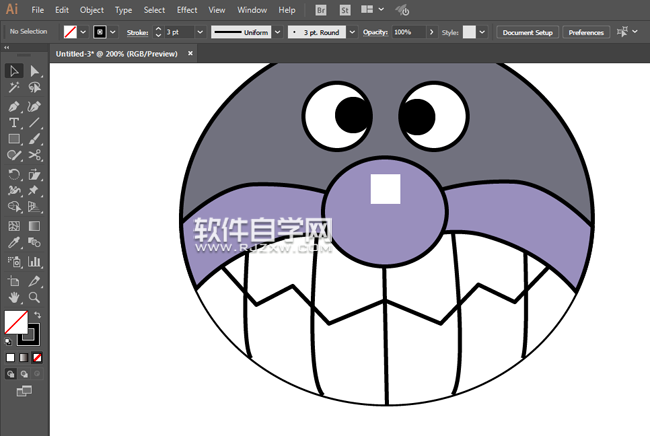 ai怎么畫一個細菌小子頭像