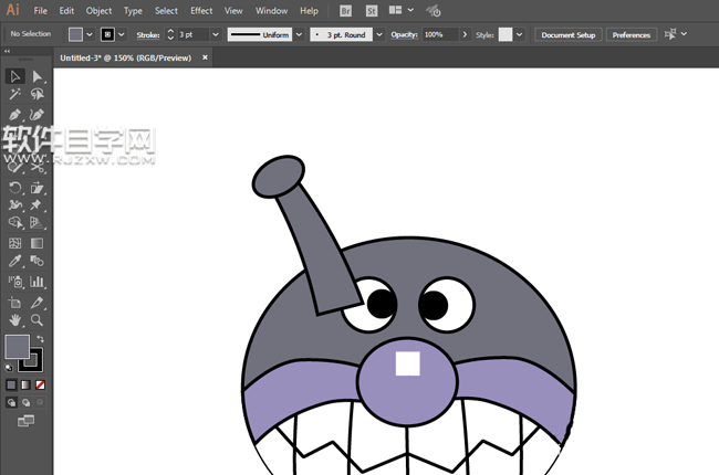 ai怎么畫一個細菌小子頭像
