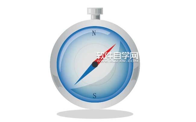 ai怎么繪制一個指南針