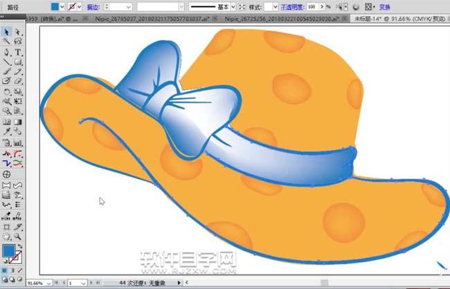 ai怎么畫(huà)一個(gè)女士太陽(yáng)帽