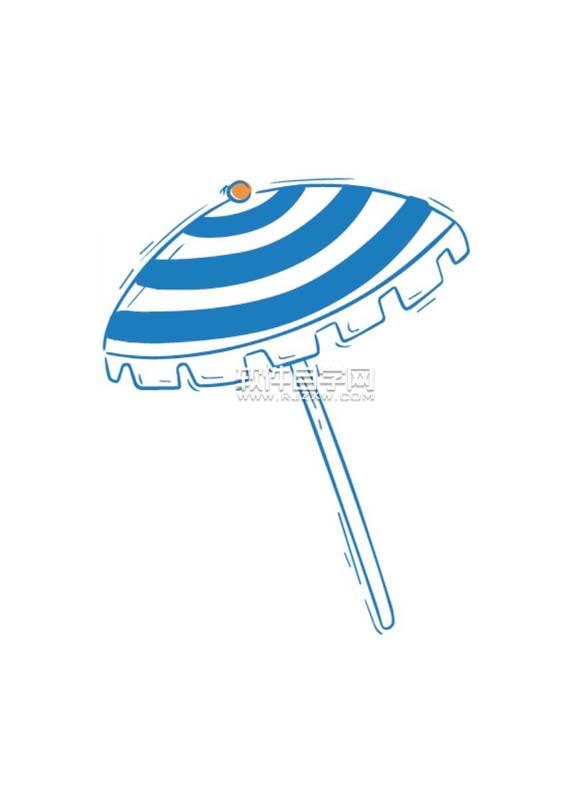 ai如何畫一把太陽傘效果