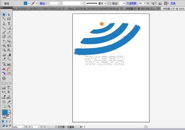 ai如何畫一把太陽傘效果
