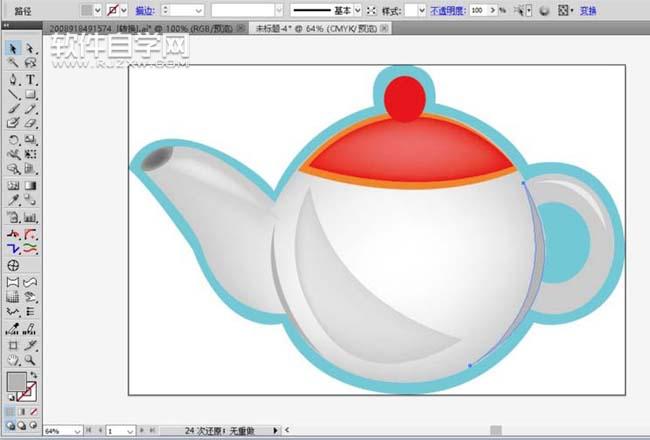 怎么用ai畫一只茶壺圖標(biāo)
