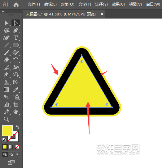 ai如何設計小心地滑標志