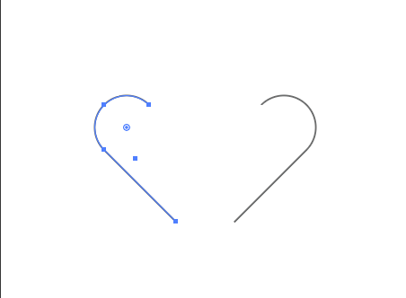 如何用ai矩形繪制一個心形情感圖標