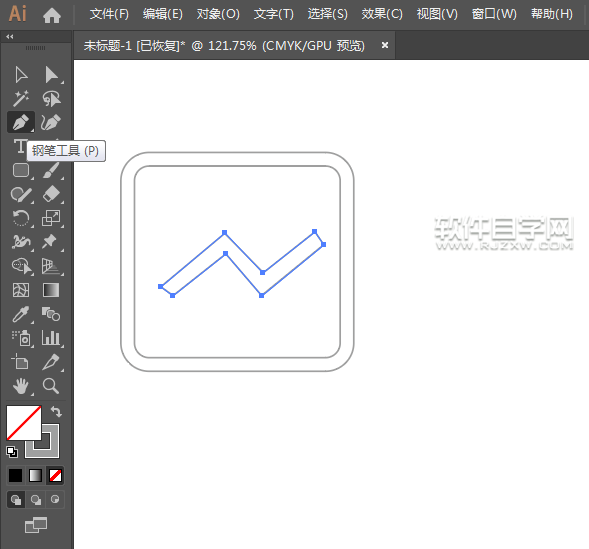 ai軟件怎么畫(huà)一個(gè)財(cái)經(jīng)圖標(biāo)