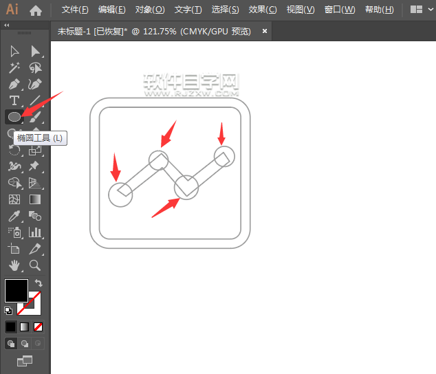 ai軟件怎么畫(huà)一個(gè)財(cái)經(jīng)圖標(biāo)