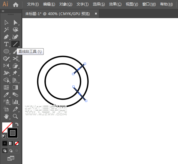 ai怎么畫(huà)一個(gè)央視圖標(biāo)